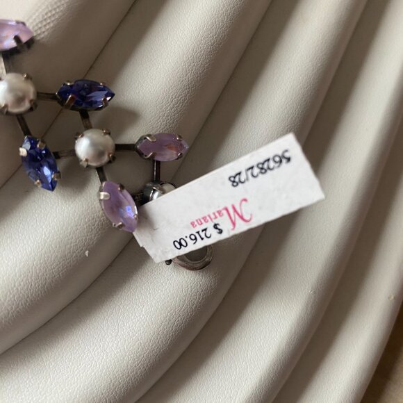 NWT Mariana Pink Purple Swarovski Crystal 925 Sterling Silver Bracelet Romantic - Picture 8 of 14